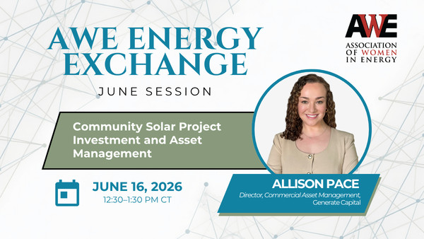 AWE June Energy Exchange | Community Solar Asset Management